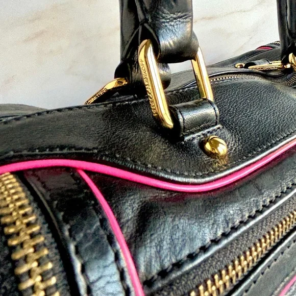 Rebecca Minkoff Black and Pink Shoulder Bag - Picture 5 of 16